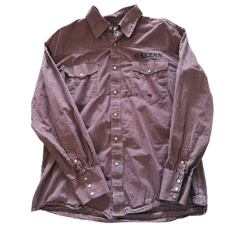 Vintage Roper Western Pearl Snap Shirt Mens Size L